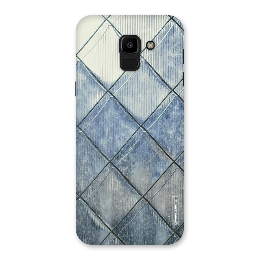 Steel Blue Pattern Back Case for Galaxy J6