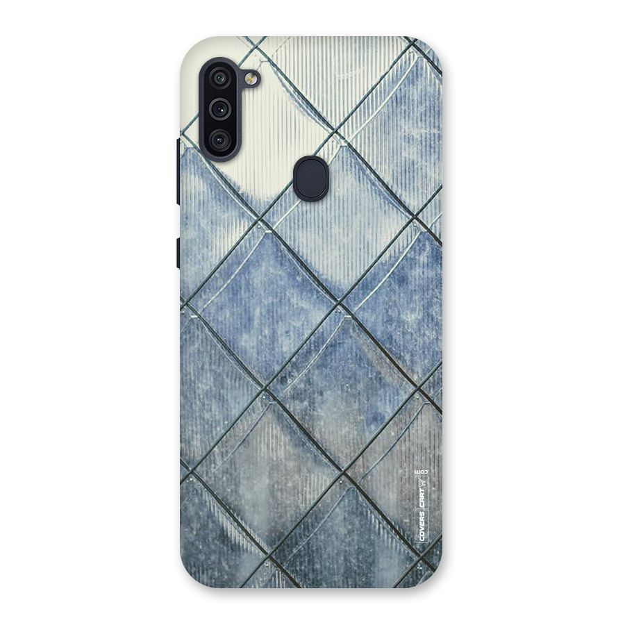 Steel Blue Pattern Back Case for Galaxy M11