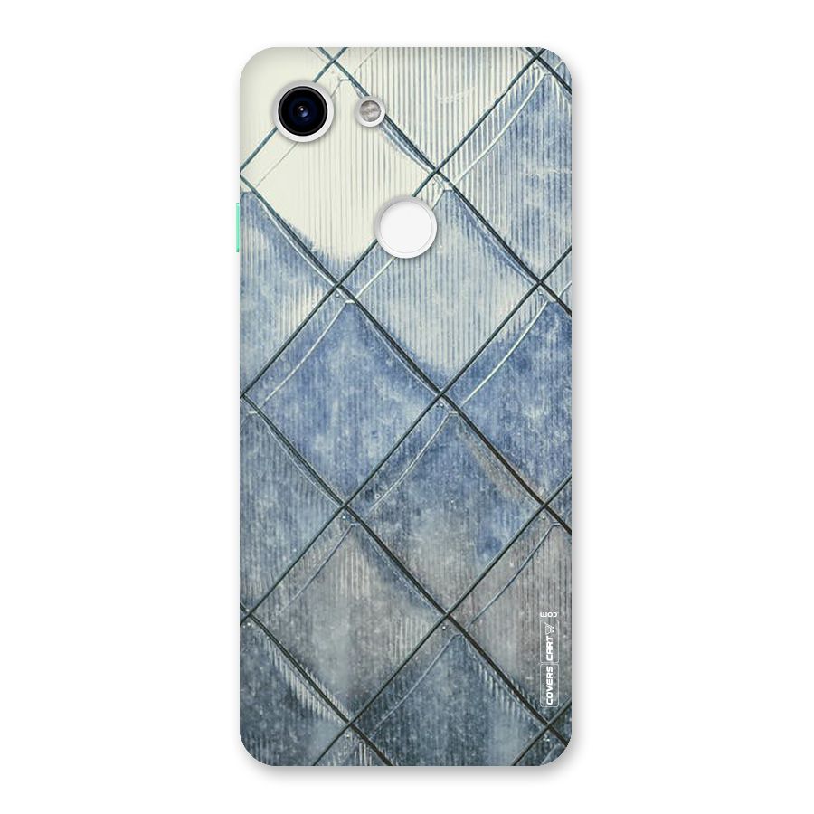 Steel Blue Pattern Back Case for Google Pixel 3