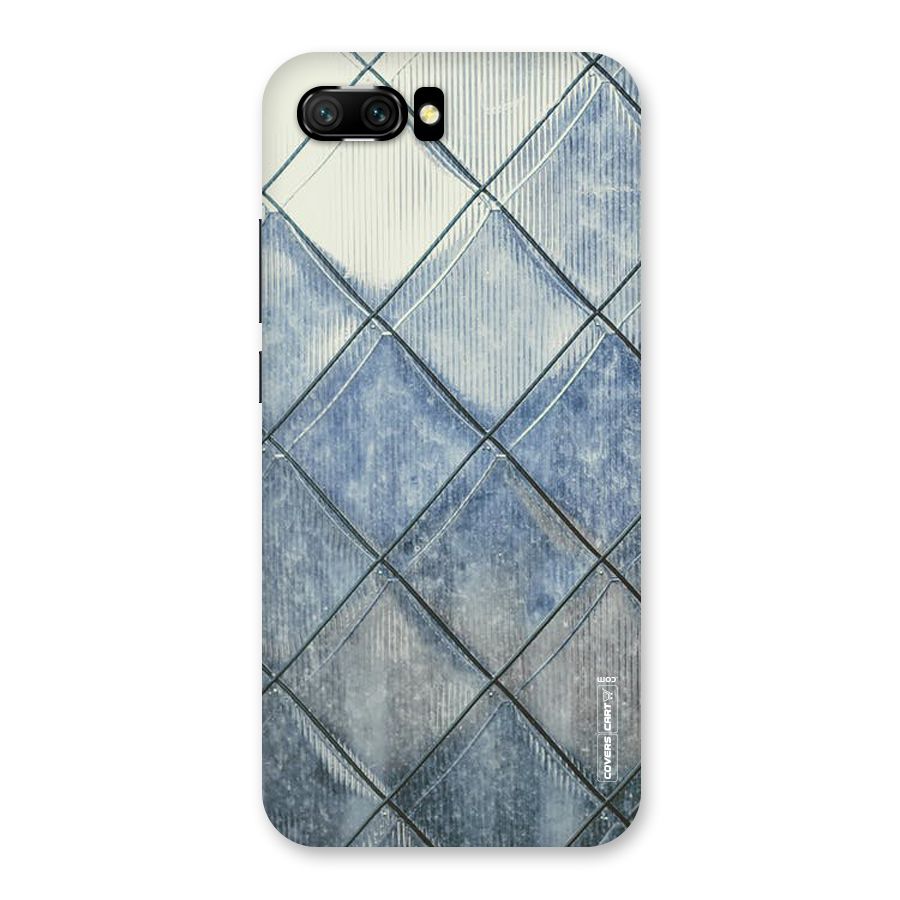 Steel Blue Pattern Back Case for Honor 10