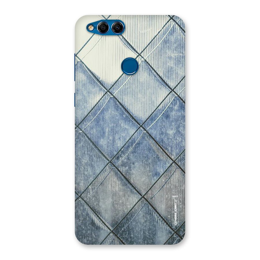 Steel Blue Pattern Back Case for Honor 7X