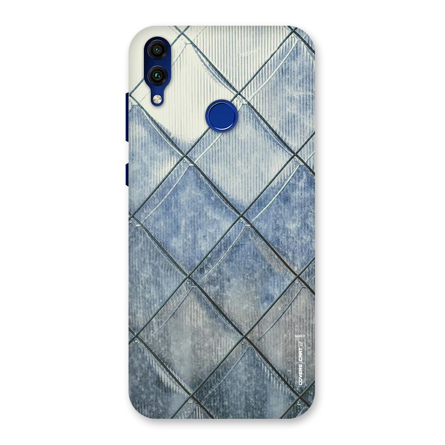 Steel Blue Pattern Back Case for Honor 8C