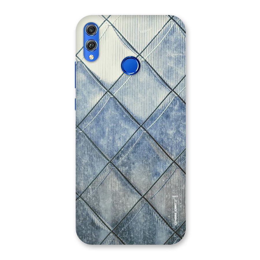 Steel Blue Pattern Back Case for Honor 8X