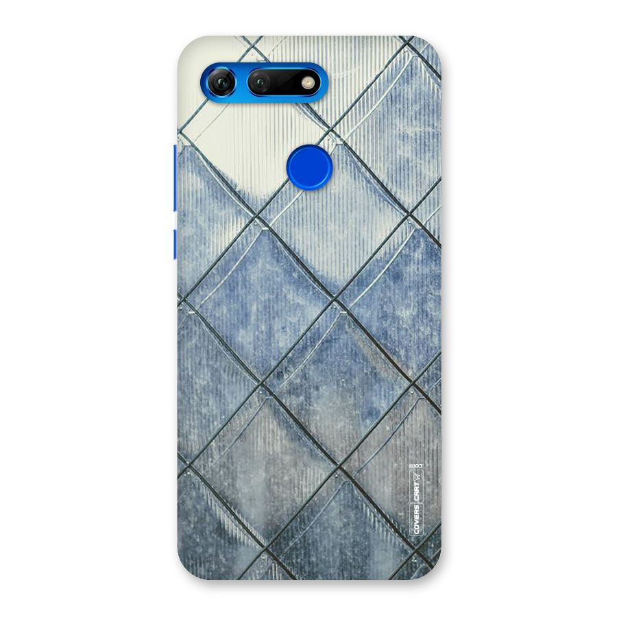 Steel Blue Pattern Back Case for Honor View 20