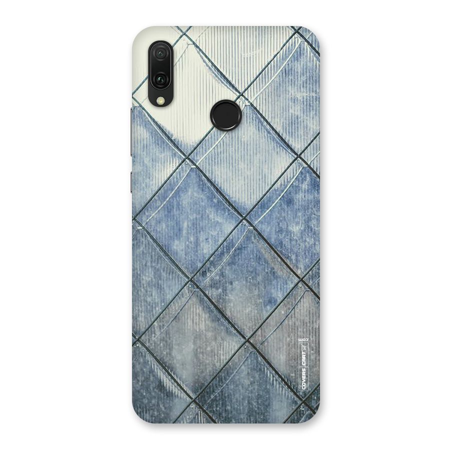 Steel Blue Pattern Back Case for Huawei Y9 (2019)