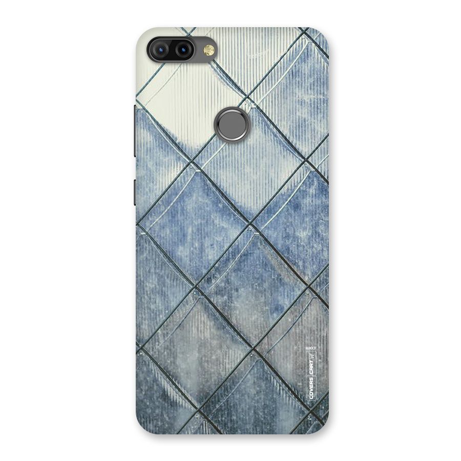 Steel Blue Pattern Back Case for Infinix Hot 6 Pro