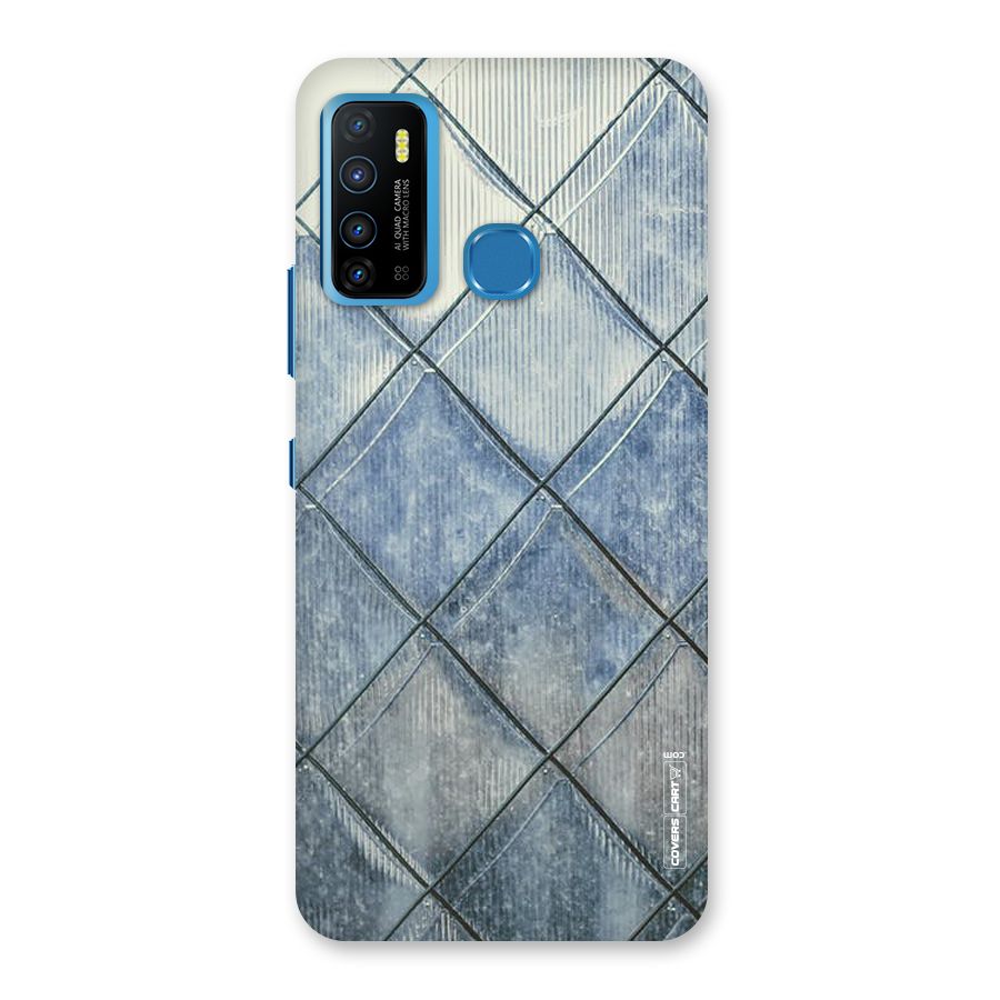 Steel Blue Pattern Back Case for Infinix Hot 9