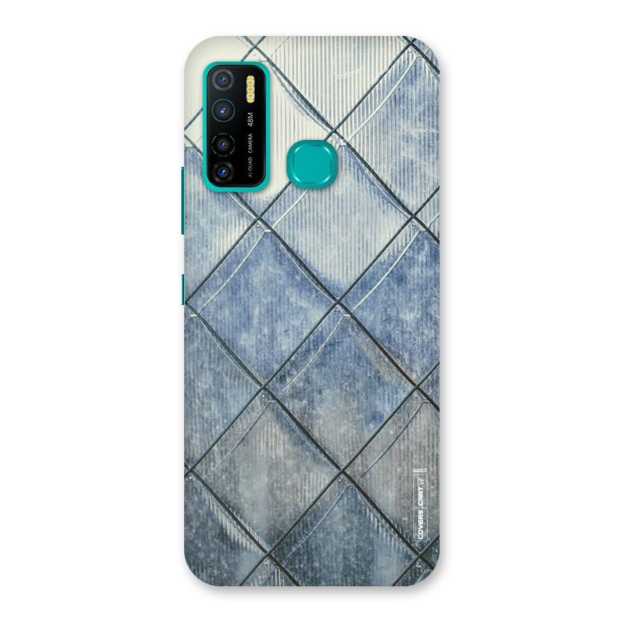 Steel Blue Pattern Back Case for Infinix Hot 9 Pro