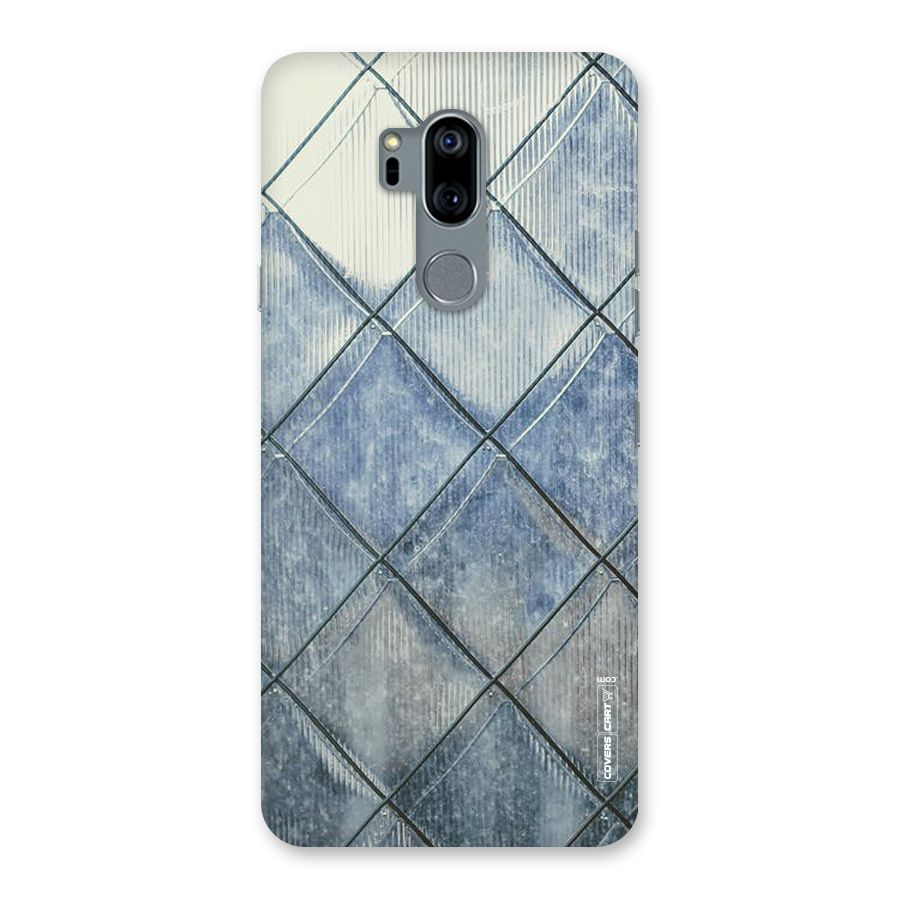 Steel Blue Pattern Back Case for LG G7