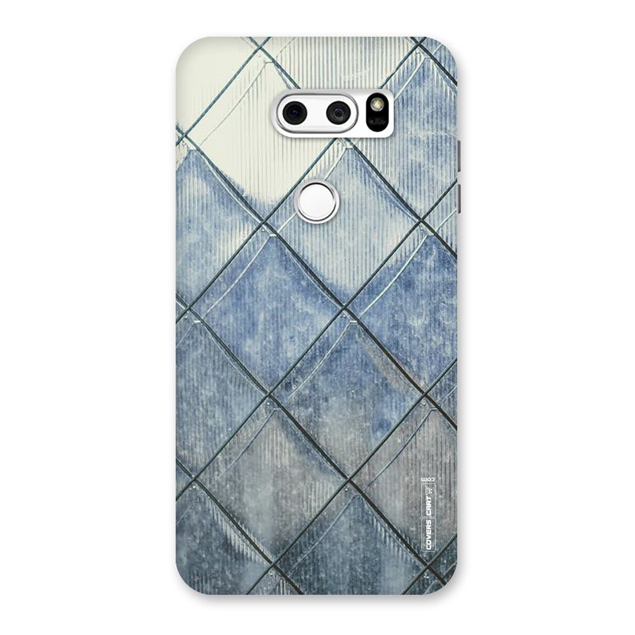 Steel Blue Pattern Back Case for LG V30