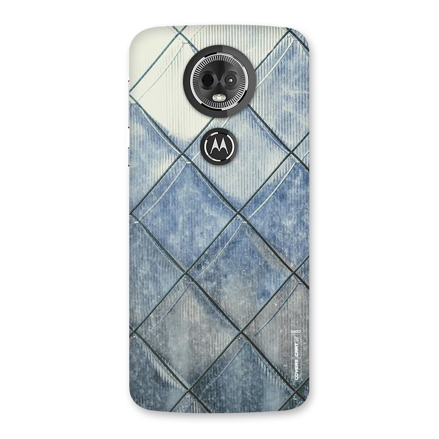 Steel Blue Pattern Back Case for Moto E5 Plus