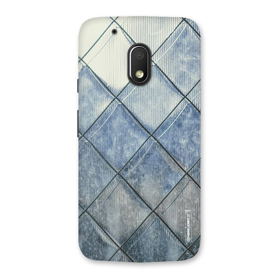 Steel Blue Pattern Back Case for Moto G4 Play