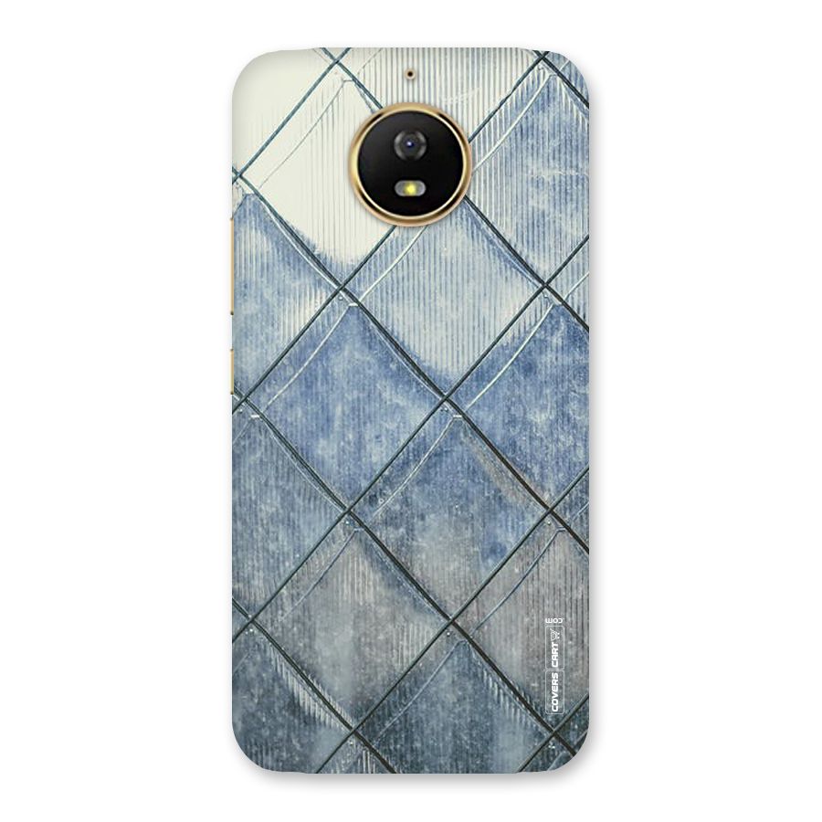 Steel Blue Pattern Back Case for Moto G5s