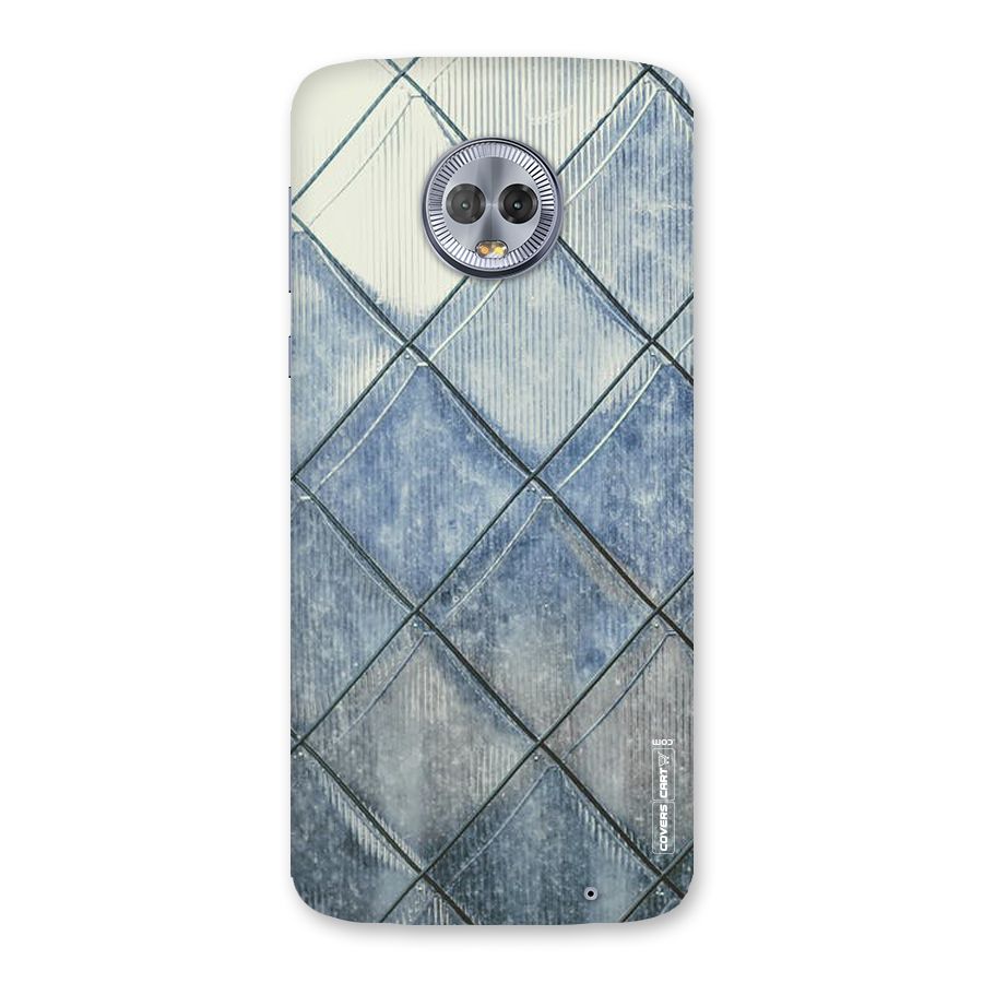 Steel Blue Pattern Back Case for Moto G6 Plus
