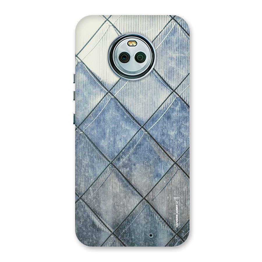 Steel Blue Pattern Back Case for Moto X4