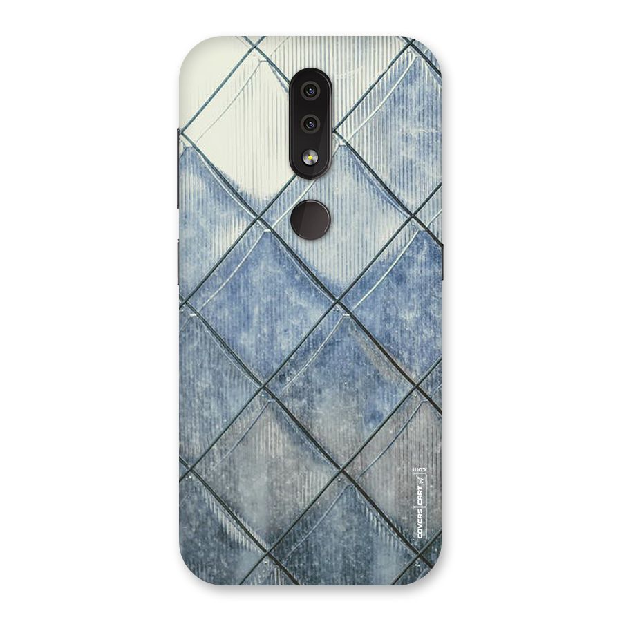 Steel Blue Pattern Back Case for Nokia 4.2