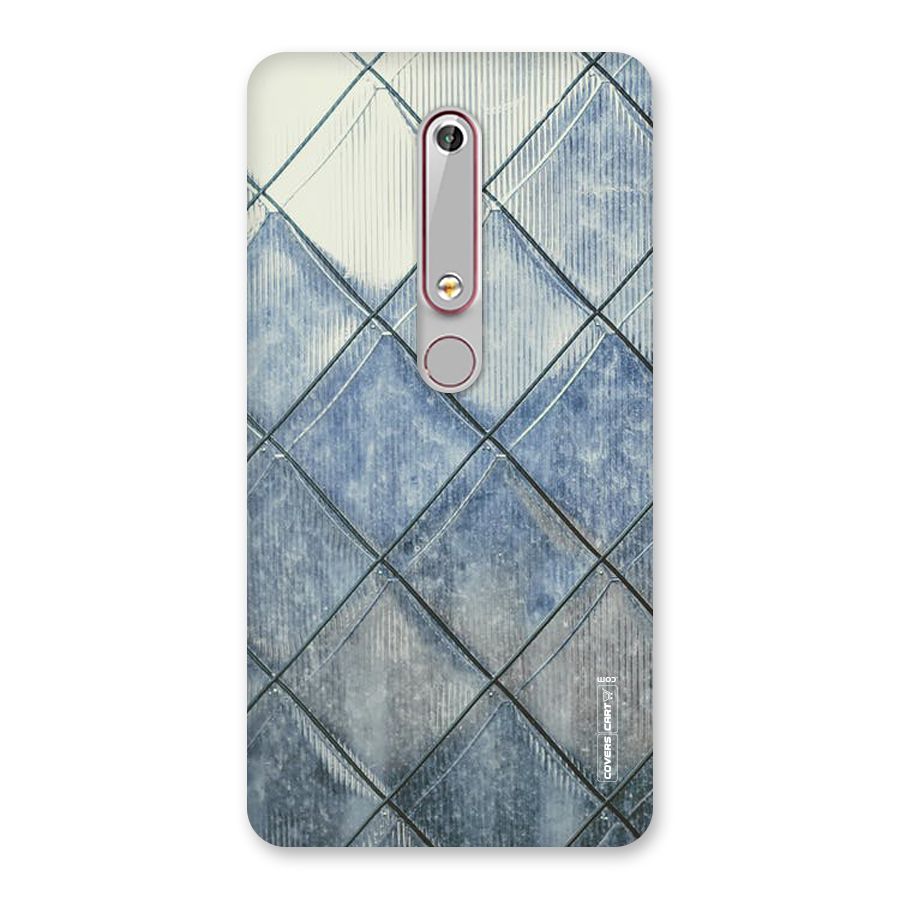 Steel Blue Pattern Back Case for Nokia 6.1