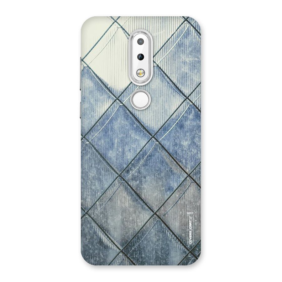 Steel Blue Pattern Back Case for Nokia 6.1 Plus