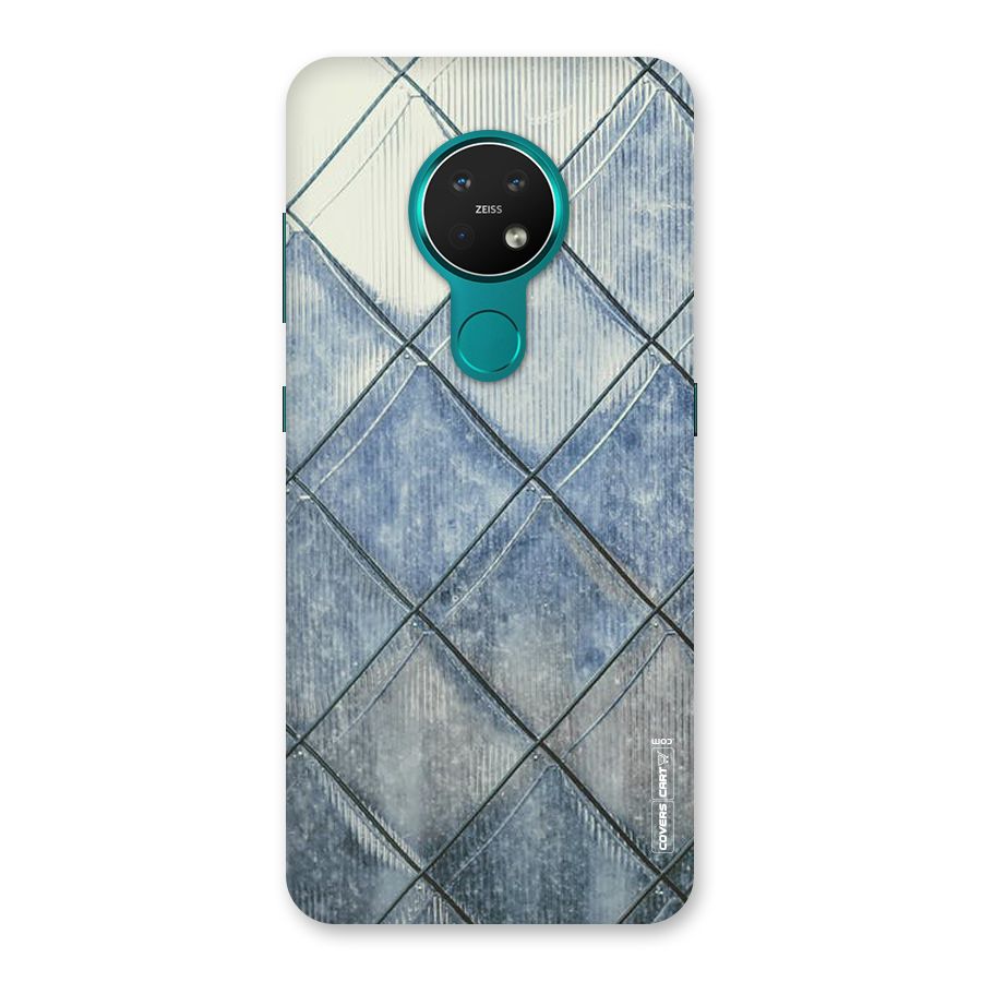 Steel Blue Pattern Back Case for Nokia 7.2
