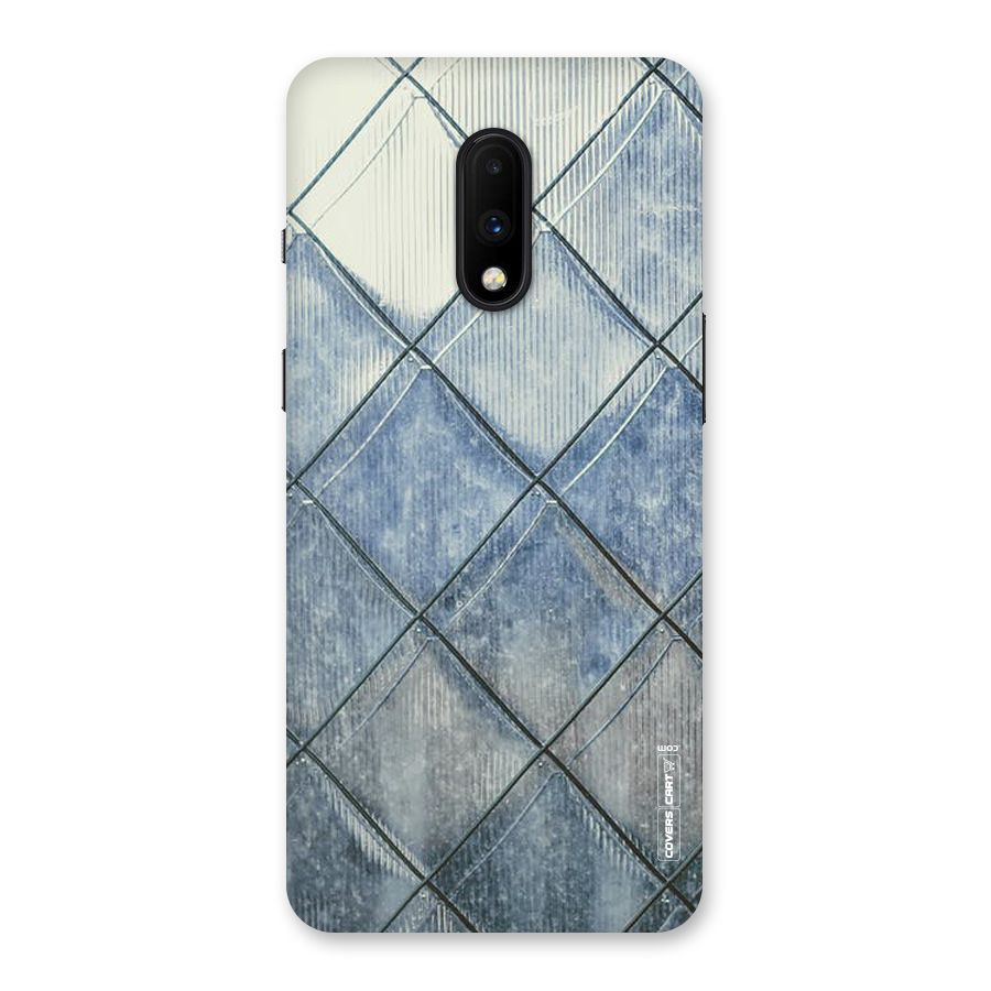 Steel Blue Pattern Back Case for OnePlus 7