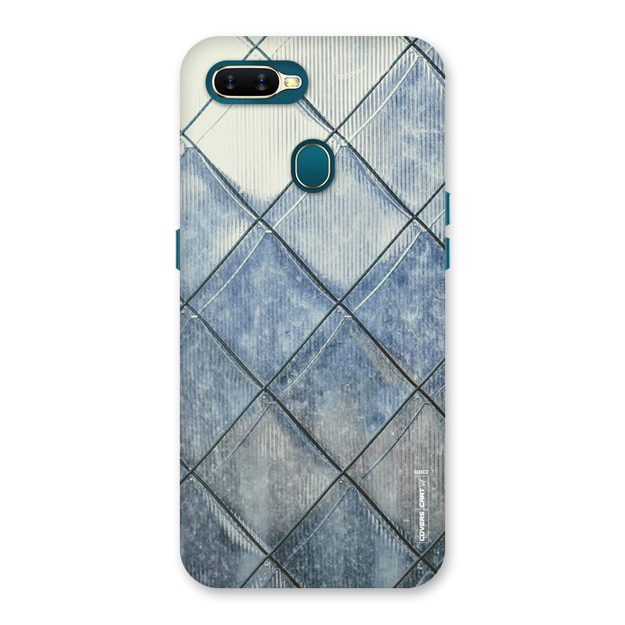 Steel Blue Pattern Back Case for Oppo A11k