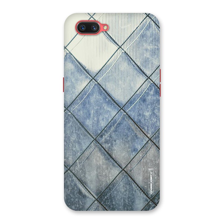 Steel Blue Pattern Back Case for Oppo A3s