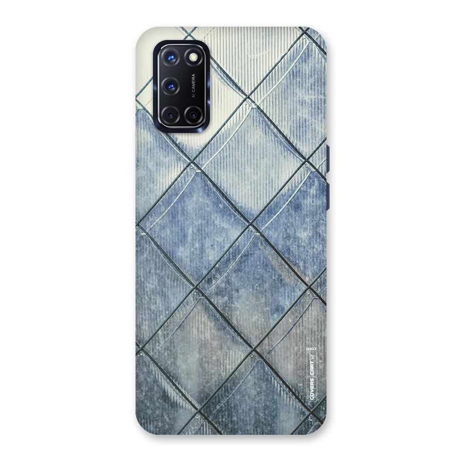 Steel Blue Pattern Back Case for Oppo A52