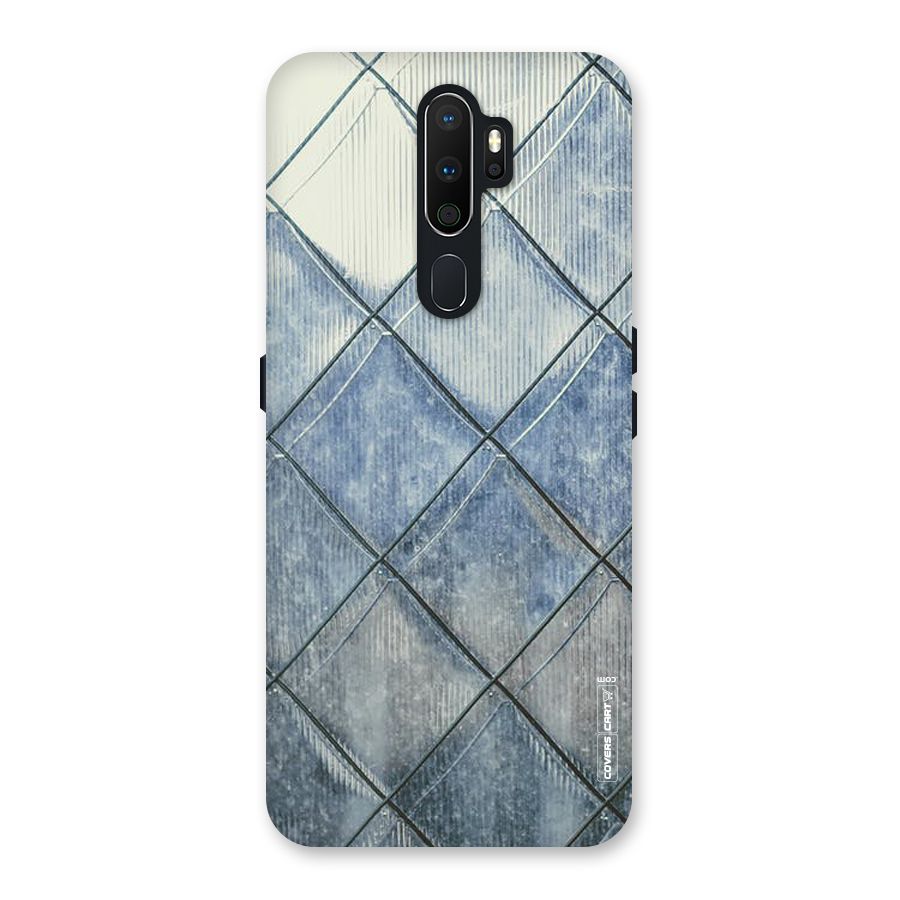 Steel Blue Pattern Back Case for Oppo A5 (2020)