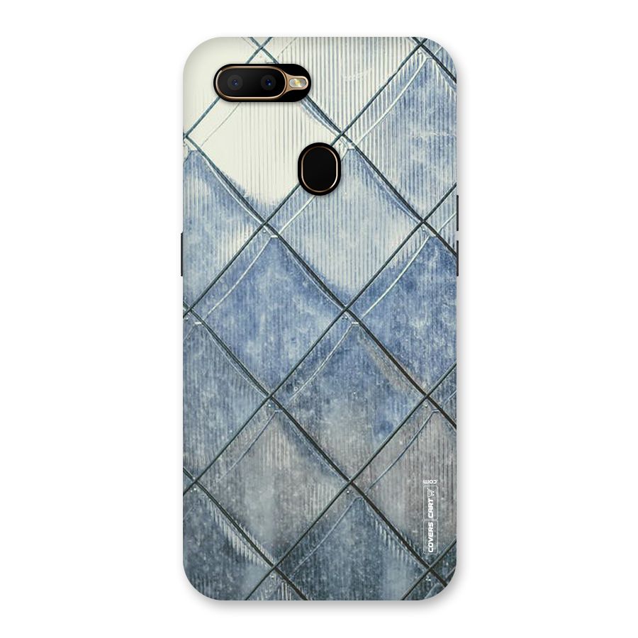 Steel Blue Pattern Back Case for Oppo A5s