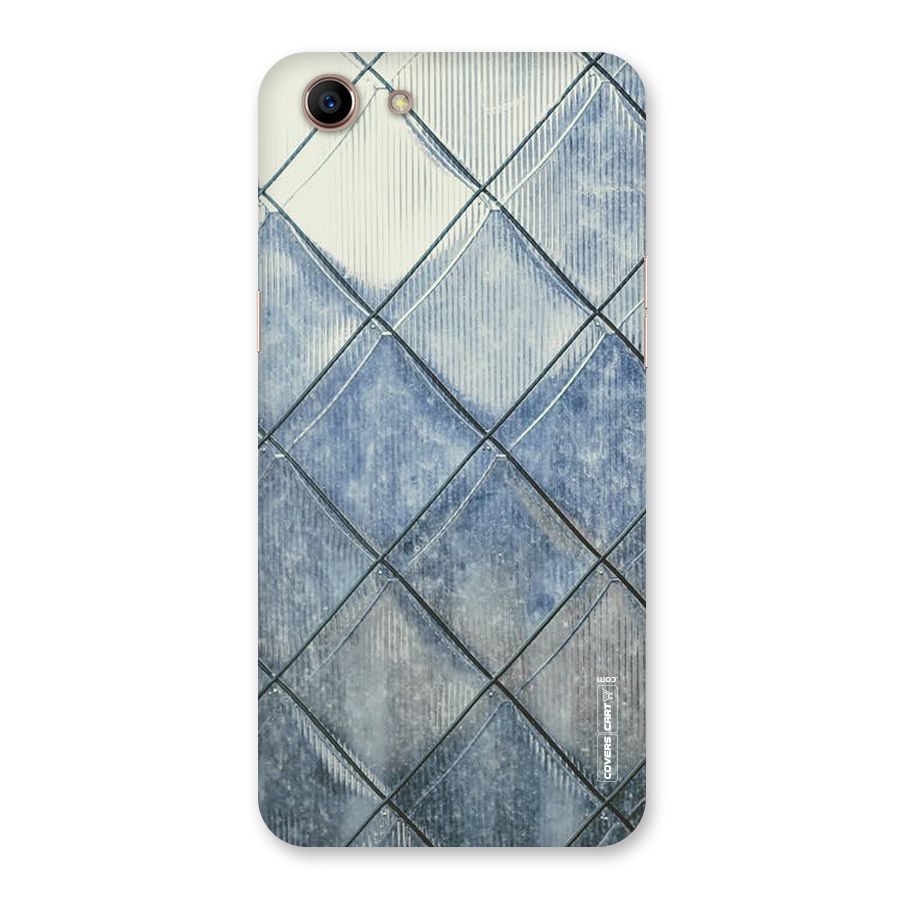 Steel Blue Pattern Back Case for Oppo A83 (2018)