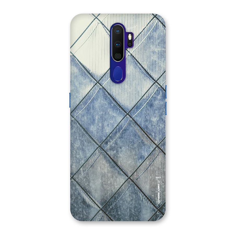Steel Blue Pattern Back Case for Oppo A9 (2020)
