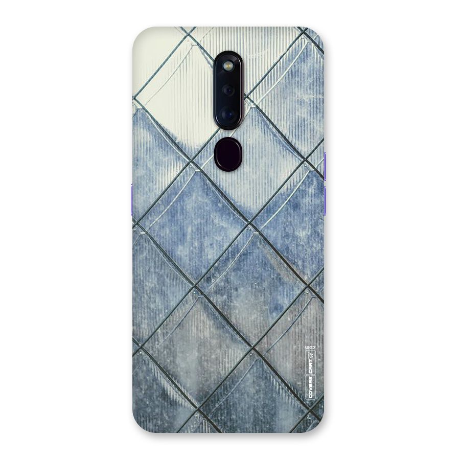 Steel Blue Pattern Back Case for Oppo F11 Pro