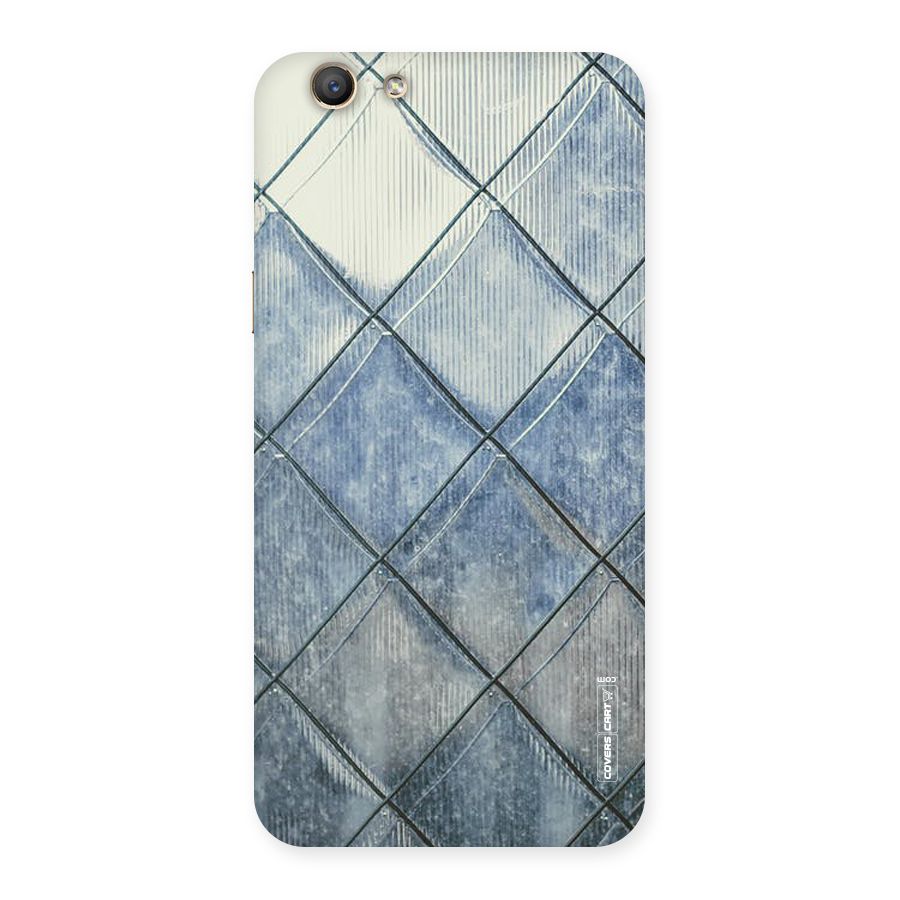 Steel Blue Pattern Back Case for Oppo F1s