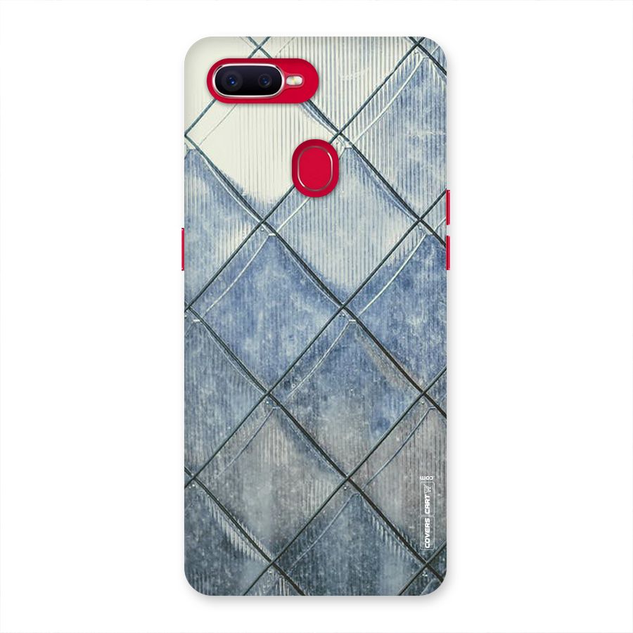 Steel Blue Pattern Back Case for Oppo F9 Pro
