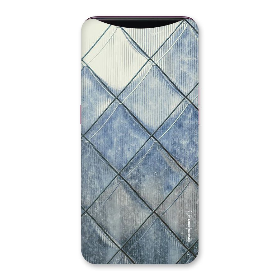 Steel Blue Pattern Back Case for Oppo Find X