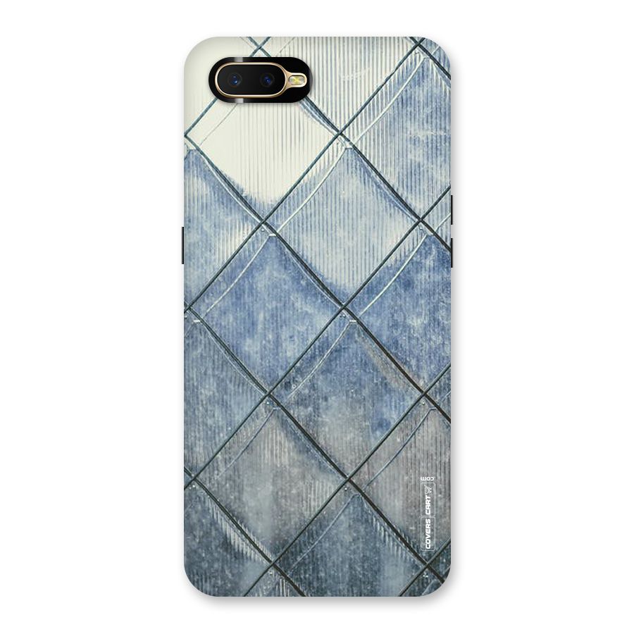 Steel Blue Pattern Back Case for Oppo K1
