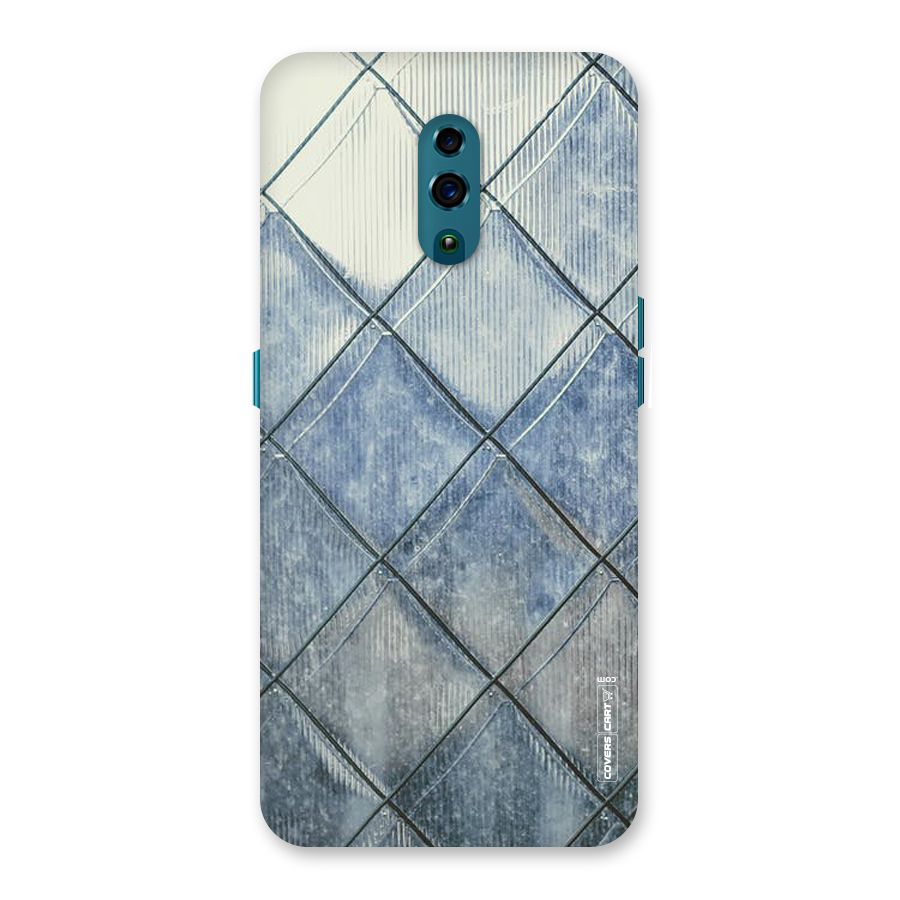 Steel Blue Pattern Back Case for Oppo Reno