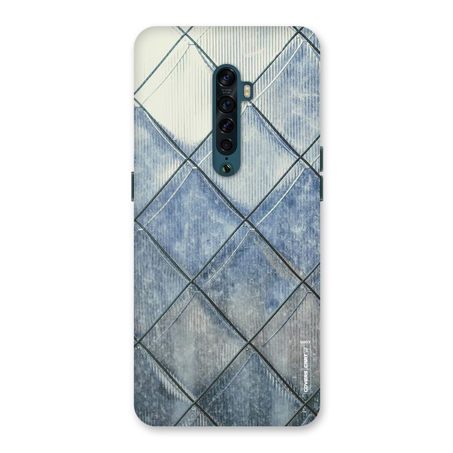 Steel Blue Pattern Back Case for Oppo Reno2