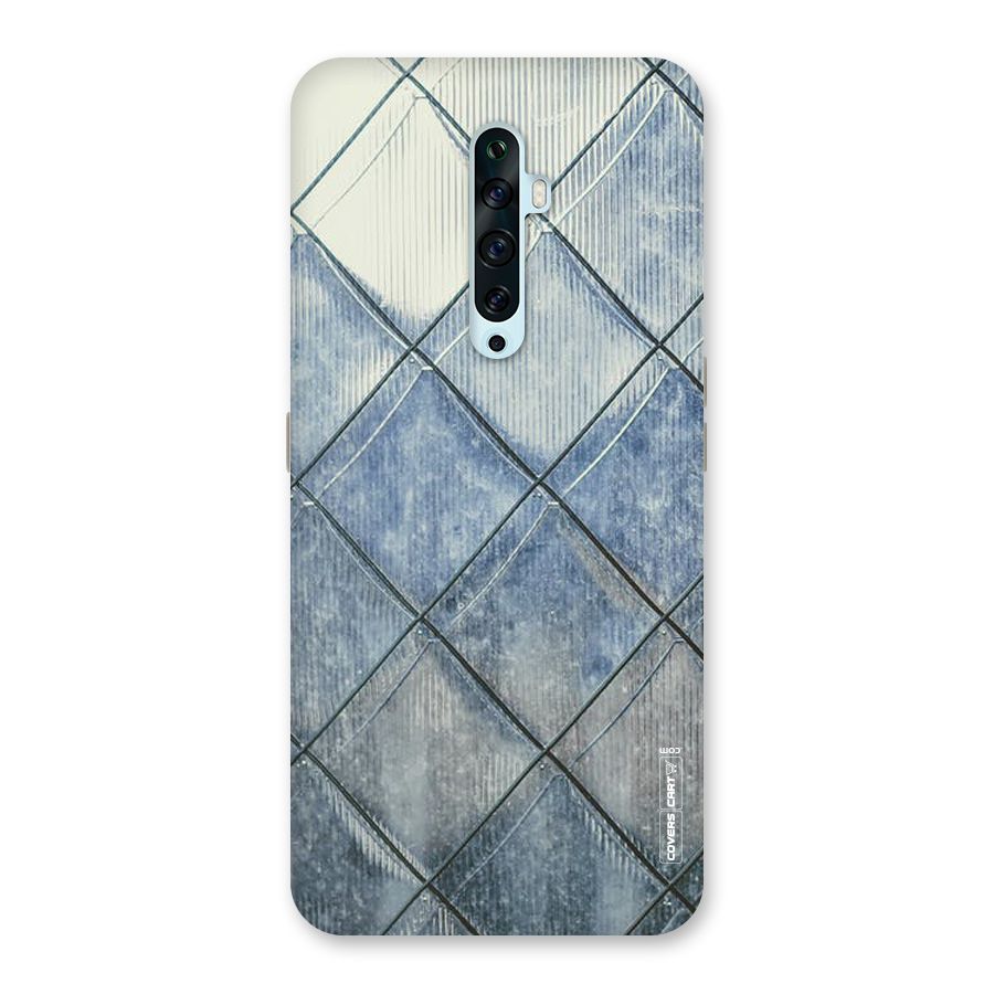 Steel Blue Pattern Back Case for Oppo Reno2 Z
