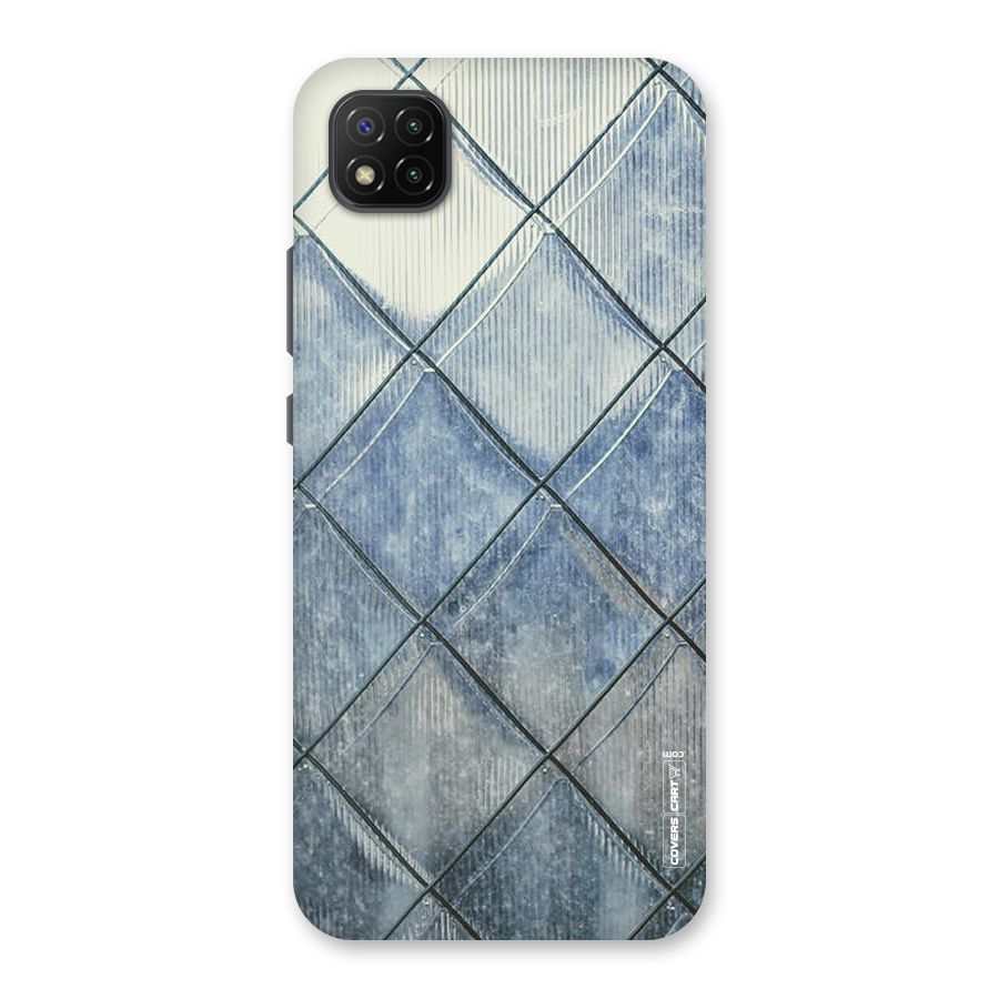 Steel Blue Pattern Back Case for Poco C3