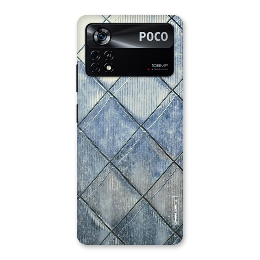 Steel Blue Pattern Back Case for Poco X4 Pro 5G