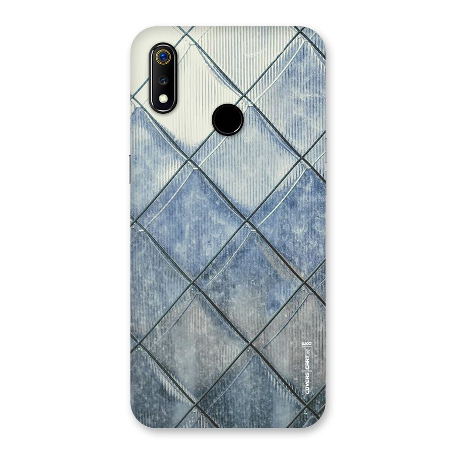 Steel Blue Pattern Back Case for Realme 3