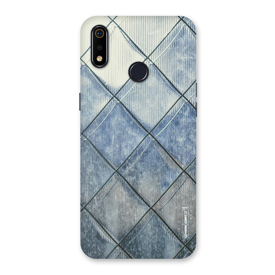 Steel Blue Pattern Back Case for Realme 3i