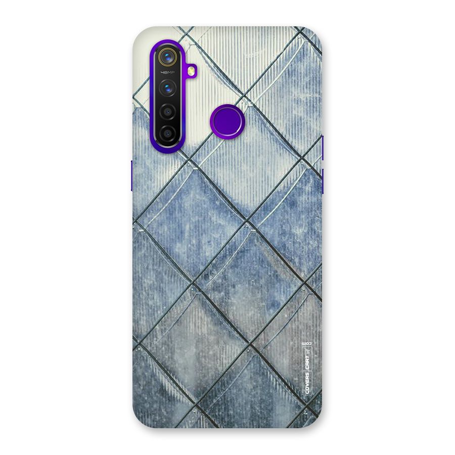 Steel Blue Pattern Back Case for Realme 5 Pro