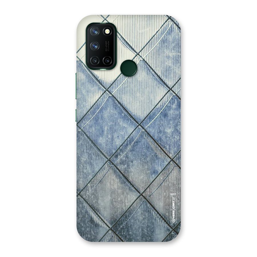 Steel Blue Pattern Back Case for Realme 7i