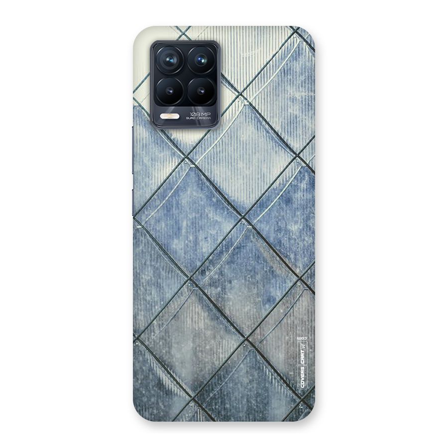 Steel Blue Pattern Back Case for Realme 8 Pro