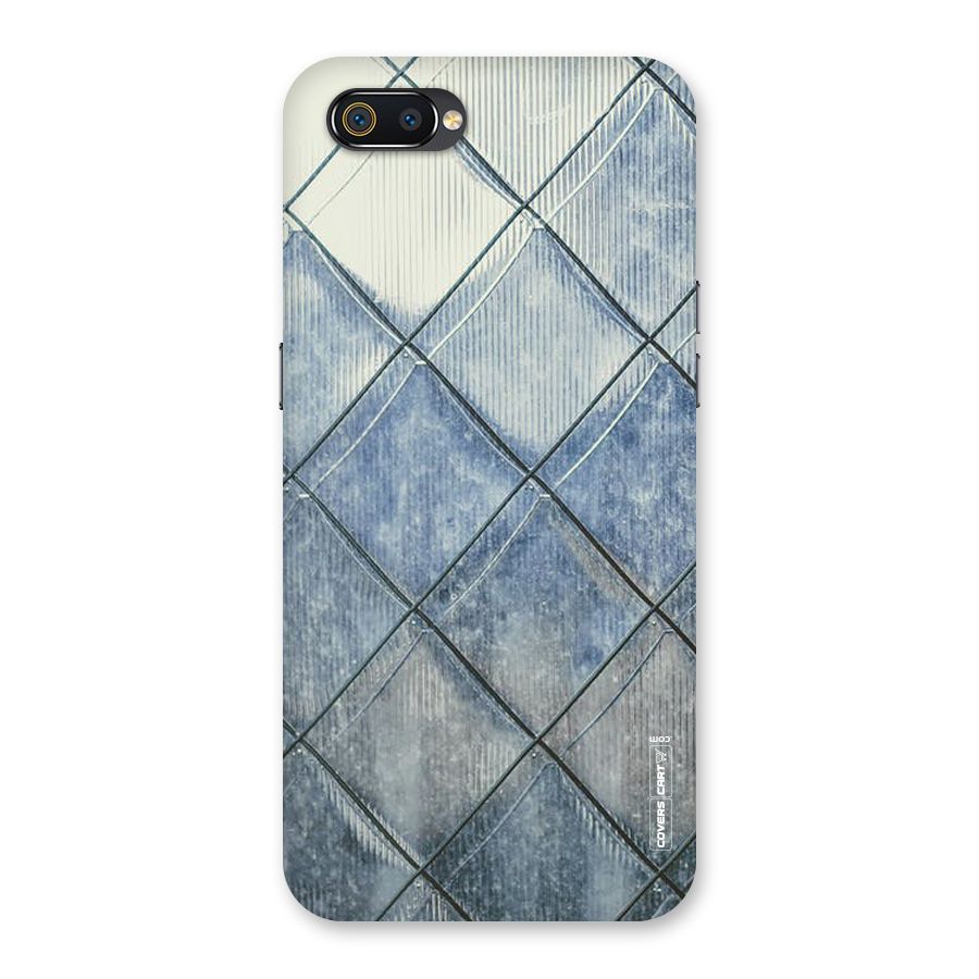 Steel Blue Pattern Back Case for Realme C2