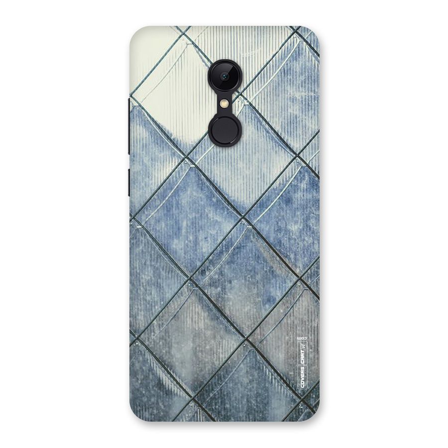 Steel Blue Pattern Back Case for Redmi 5