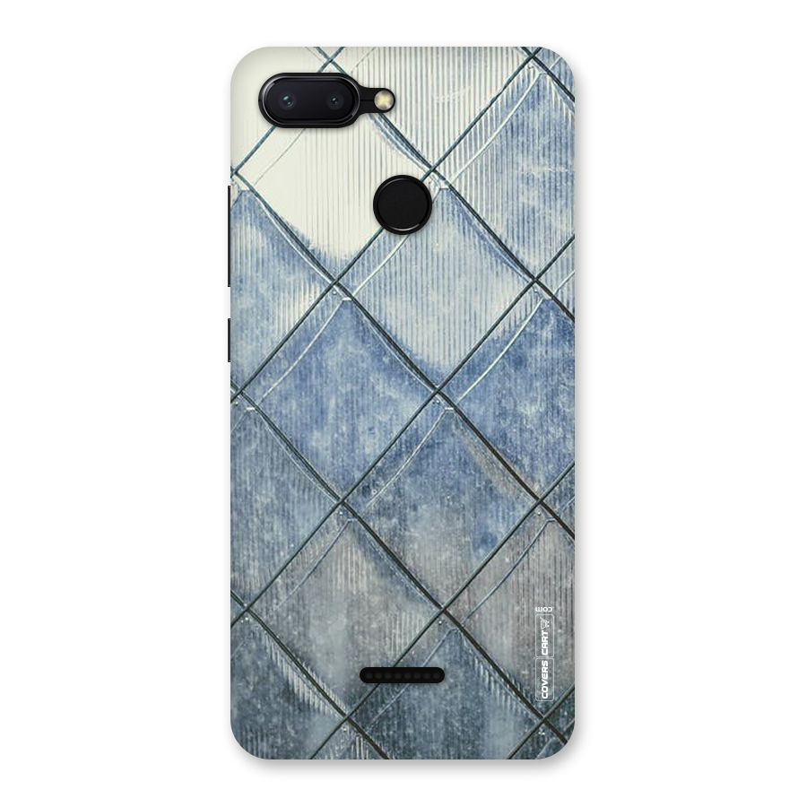 Steel Blue Pattern Back Case for Redmi 6