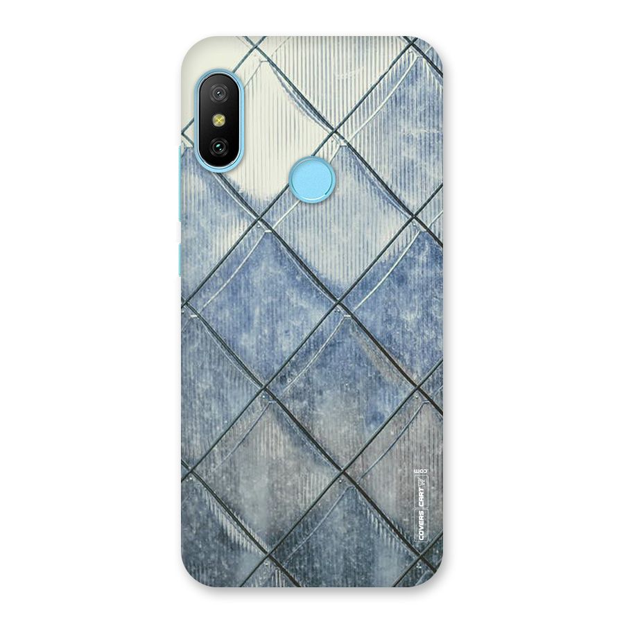 Steel Blue Pattern Back Case for Redmi 6 Pro